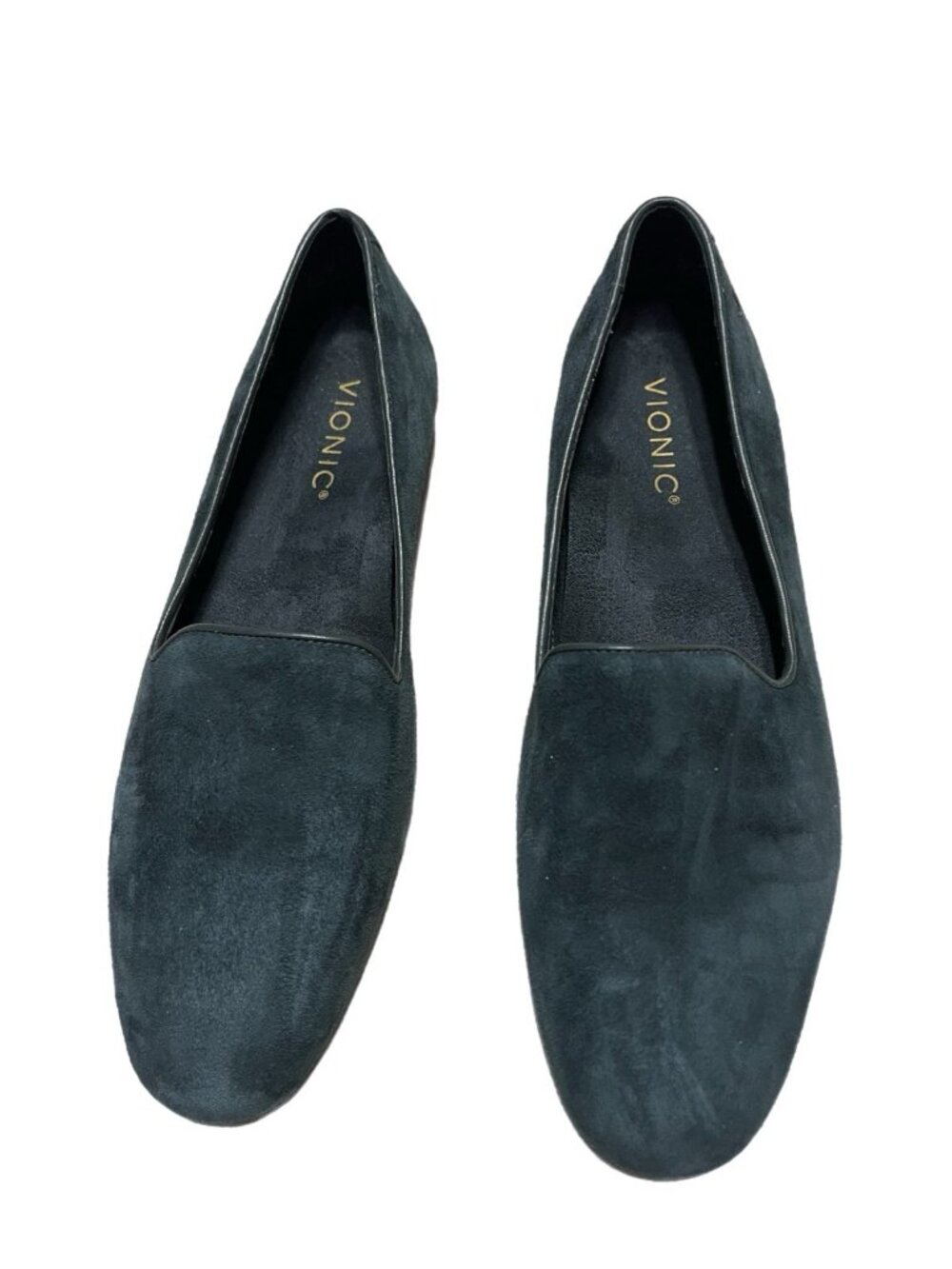 Vionic Willa II Green Suede Loafers Slip On Flats Shoes Women’s Sz 8 M US